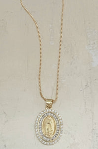 Oval Mary necklace