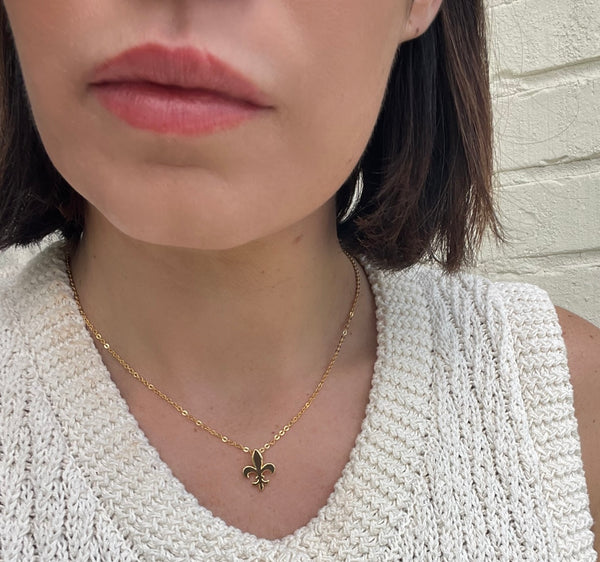 Fleur-de-lis necklace
