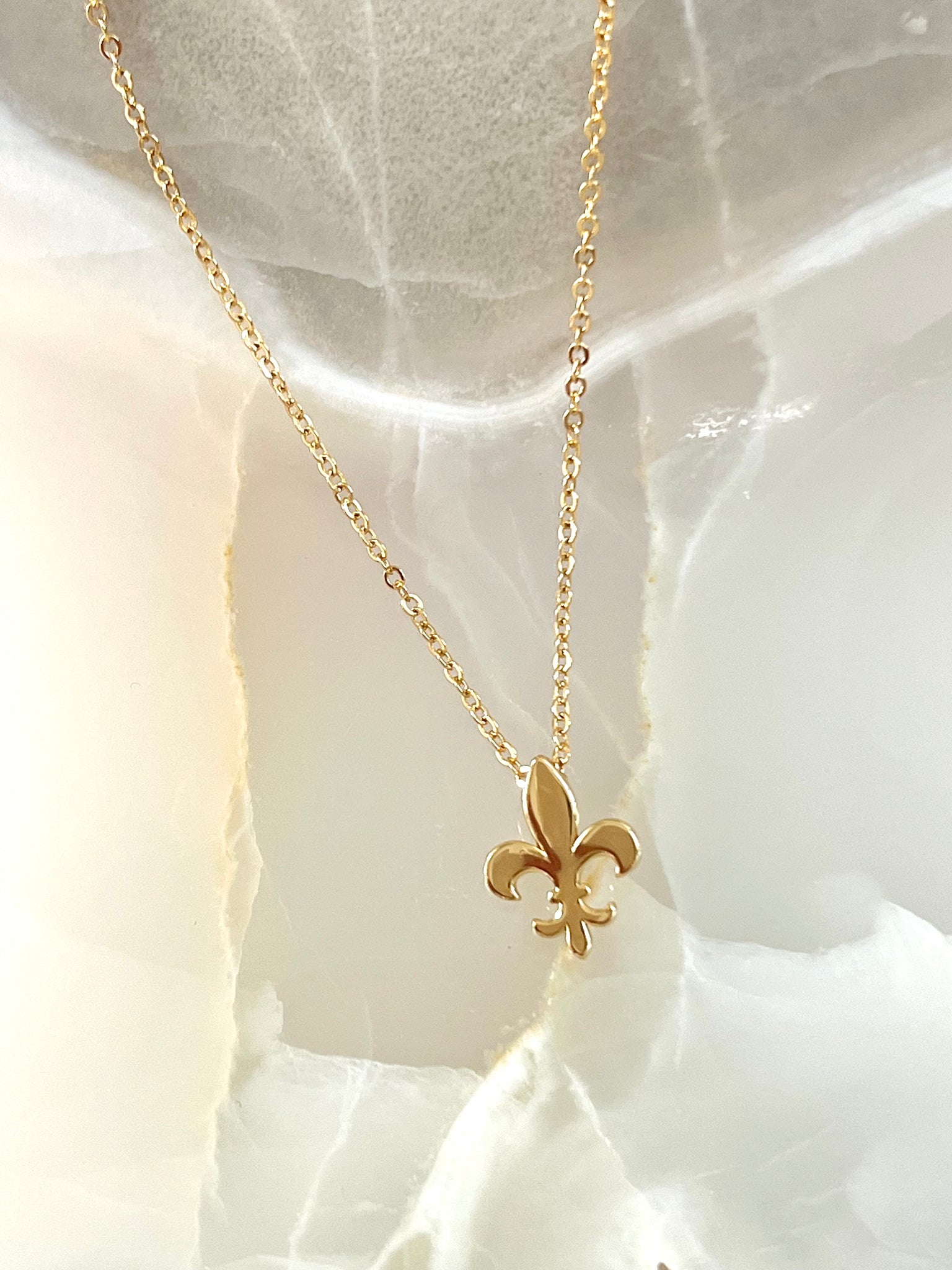 Fleur-de-lis necklace