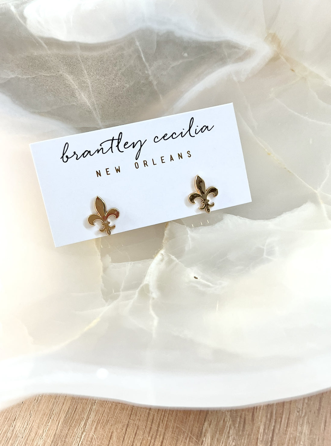 Fleur-de-lis post earrings