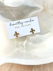 Fleur-de-lis post earrings
