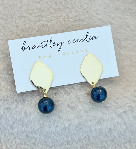 Darcy Navy earrings