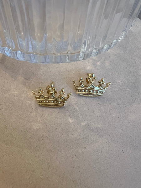 Queen Crown post earrings