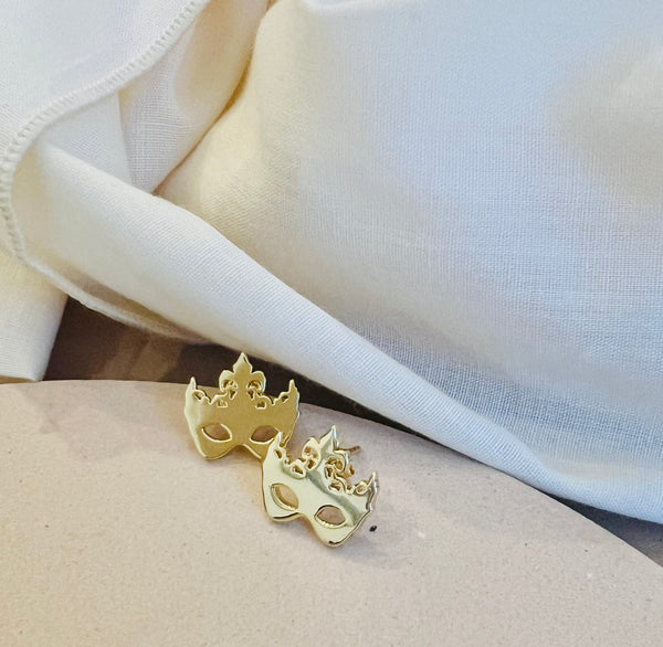 Carnival Mask post earrings