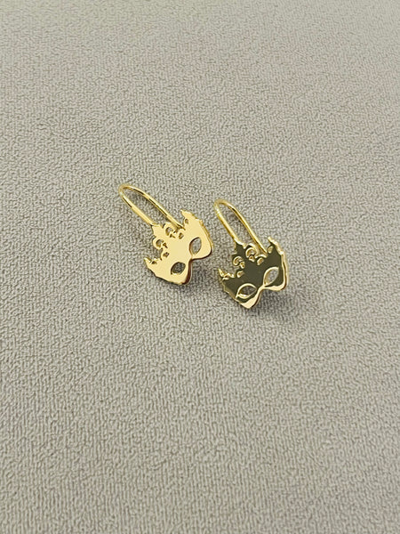Carnival Mask hook earrings