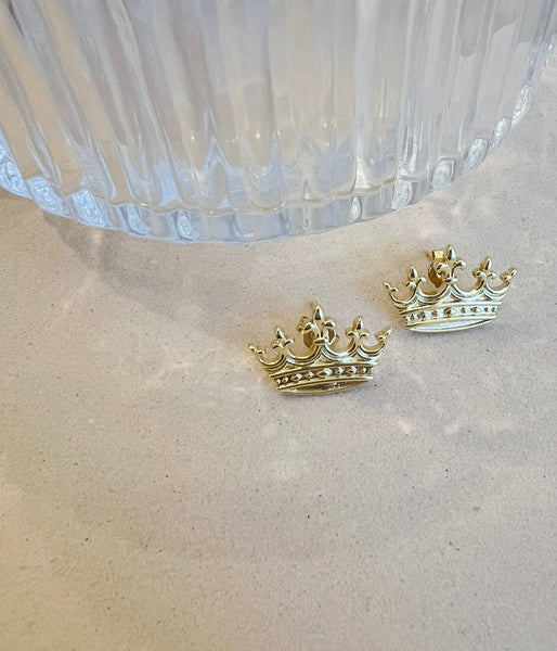 Queen Crown post earrings