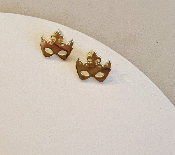 Carnival Mask post earrings