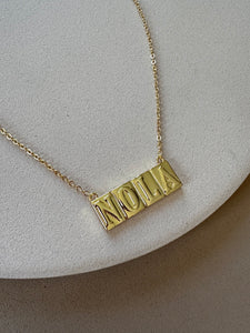 Nola street tile necklace