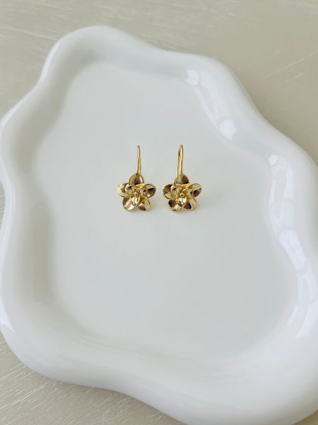 Magnolia hook earrings